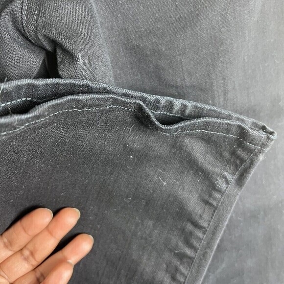 Eileen Fisher Jeans Womens Size 8 Black Denim Organic Cotton Straight - Picture 8 of 8